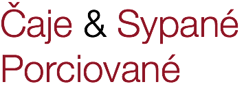 Čaje & Sypané Porciované