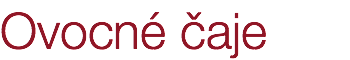 Ovocné čaje