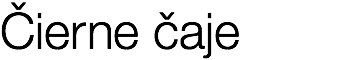 Čierne čaje