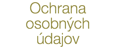 Ochrana osobných údajov